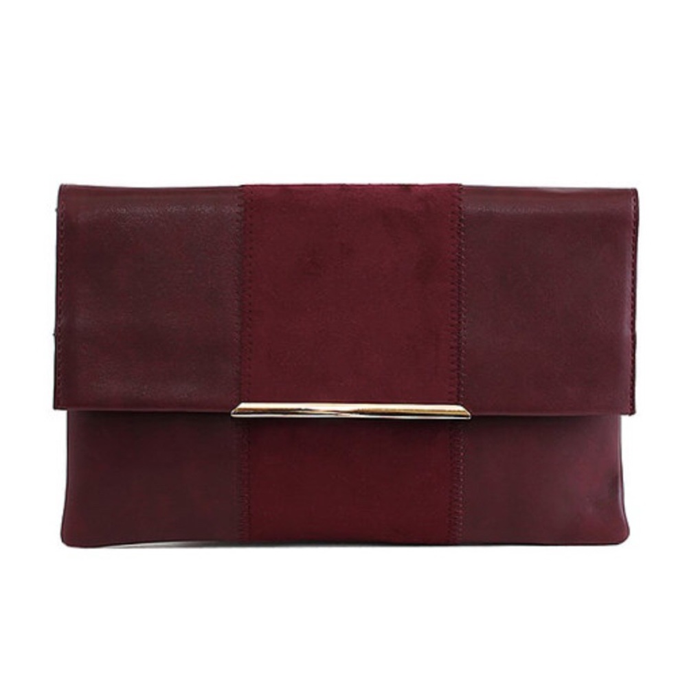 Burgundy Clutch Purse